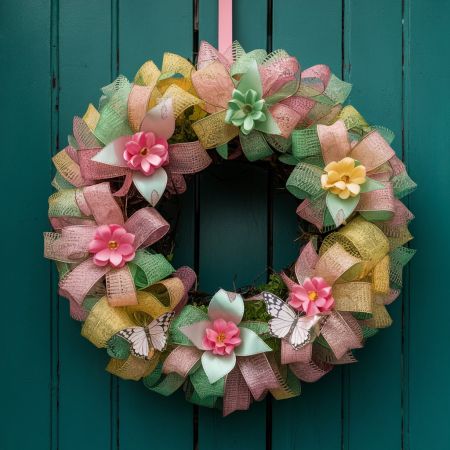 Spring time Floral Wreath